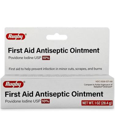 Povidine First Aid Ointment 1oz - 10% Povidone Iodine for Cuts, Scrapes, Burns - Compare to Betadine - Buy Online on GoSupps.com