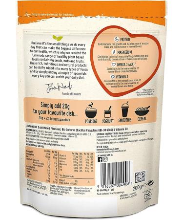 Linwoods Milled Flaxseed with Bio Cultures & Vitamin D 360g High in vitamin D High in Fibre High in Omega 3 (ALA) Source of Protein maintenance of normal bones and teeth reduction of tiredness Maintenance of normal blood cholesterol levels - Buy Online on GoSupps.com