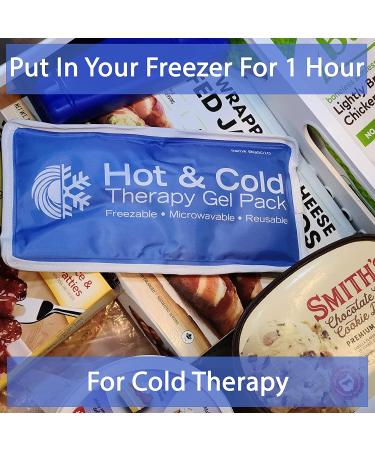 Roscoe Gel Ice Pack - Reusable Ice Packs for Injuries - Ideal for Back, Shoulder, Knee - 5 x 10 Inches - Buy Online on GoSupps.com