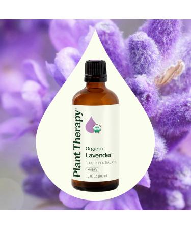 Plant Therapy Organic Lavender Essential Oil 100% Pure USDA Certified Organic Undiluted Natural Aromatherapy Therapeutic Grade 100 mL (3.3 oz) - Buy Online on GoSupps.com