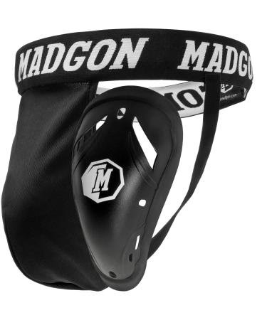 MADGON Premium Groin Guard Men's Martial Arts Jockstrap with Best Fit and Elastic Waistband Single Protection L - Buy Online on GoSupps.com