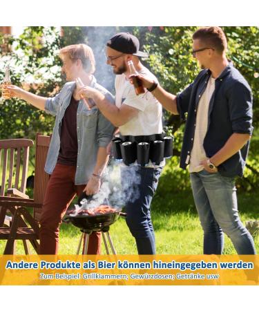 Tonyg-P Beer Belt | Portable Girdle for 6 Drinks | Multi-Color Beer Can Holder for Camping Hiking & Parties - Buy Online on GoSupps.com