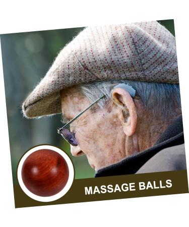 PLAFOPE Wooden Muscle Stretch Balls - 2 Pack Hand Exercise Fitness Balls (5cm) - Handicrafts for Improved Grip & Strength - Buy Online on GoSupps.com