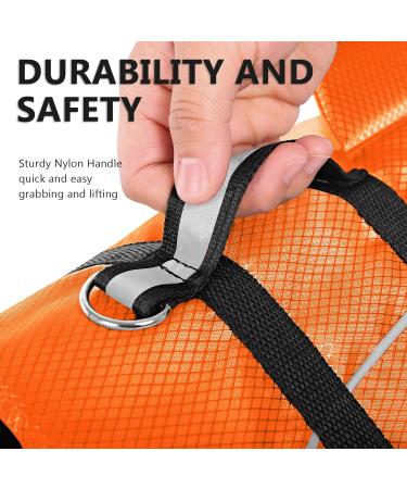 Queenmore Dog Wowers - RipStop Lifeguard Dog Float for Kayaking & Swimming | Knuffelwuff Wallpasters - Medium Small Large in Orange - Buy Online on GoSupps.com