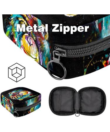 Menstrual Bag Zipper - Colorful Monkey Ladies Napkin & Tampon Pouch for Women & Girls | Shop Now! - Buy Online on GoSupps.com