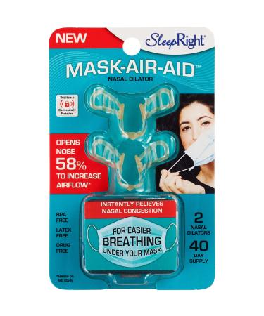 SleepRight Mask Air Aid Nasal Dilator  Open Nostrils  Enhance Breathing  Breathe Better Under Your Mask  Nose Aid