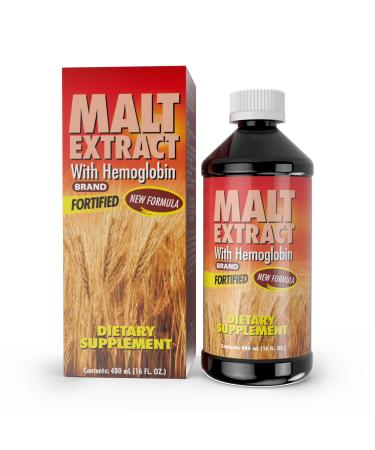Malt and Hemoglobin Extract - Nutritional Supplement for Energy & Vitality (16 Fl Oz/Pack of 1)