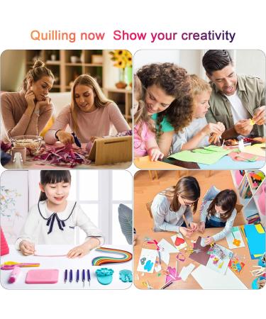 YURROAD Quilling Paper Strips Kit - 36 Colors, 720 Strips, 54cm Length, 3mm 5mm 7mm 10mm Width (4 Packs) - Buy Online on GoSupps.com