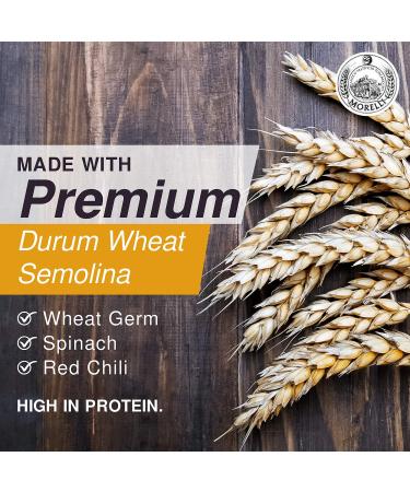 Morelli Linguine Pasta - Rainbow Pasta Noodles with Wheat Germ  Spinach & Red Chili - Gourmet  Flavored  Tri Colored Pasta  Imported Artisanal Italian Pasta Made in Italy (8.8 Ounce) 8.8 Ounce (Pack of 1) - Buy Online on GoSupps.com
