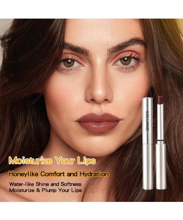SOLUAME Lipstick Black lipstick tinted lip balm for all skin tones Create a glamorous makeup Versatile colors and moisturizing lips 19 g x 2 pieces honey lipstick 19 g 2er Pack black - Buy Online on GoSupps.com
