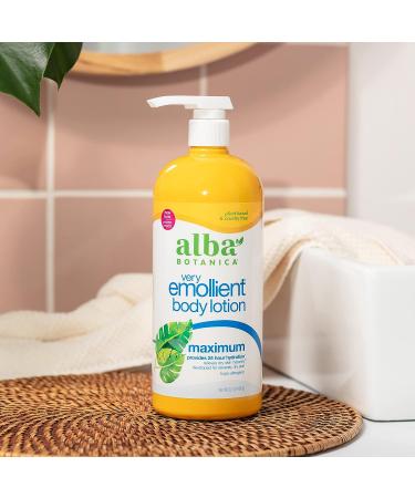 Alba Botanica Very Emollient Body Lotion 32 Oz - Maximum Dry Skin Formula - Buy Online on GoSupps.com