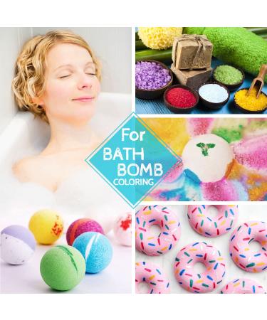 12 Color Bath Bomb Soap Dye - Skin Safe Food Grade Coloring for Soap Making - Natural Liquid Colorant for DIY Supplies Kit - Crafts & Slime - Instructions Included - Buy Online on GoSupps.com