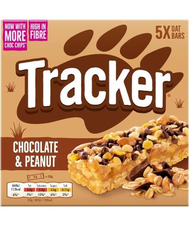 Tracker Chocolate & Peanut Oat Bars 5 x 23g (2 Pack Bundle) - Buy Online on GoSupps.com