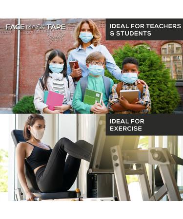 Uplift Secret Face Mask Tape Double Sided (100 Count) - Prevents Fogging, Slipping & Gaps - Works with All Masks - Buy Online on GoSupps.com