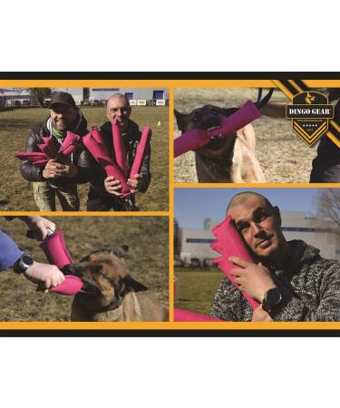 Dingo Gear Cotton Nylon Bite Sausage for Dog Training | IGP IPO Obedience & Protection | 28x7 cm Pink - S00309 - Buy Online on GoSupps.com