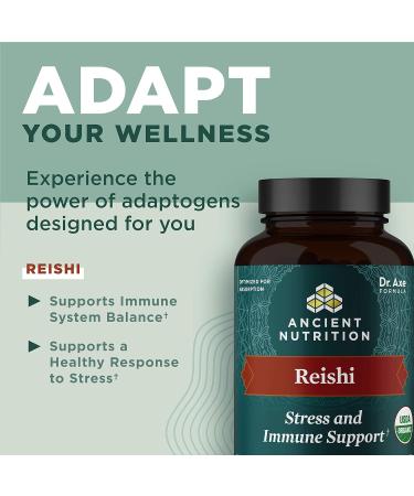 Organic Reishi Mushroom Tablets - Immune Support, Gluten-Free, Vegan-Friendly - 30 Count - Buy Online on GoSupps.com