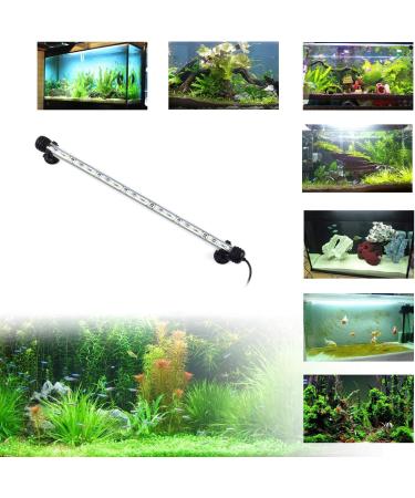 15 Inch LED Aquarium Light Submersible Crystal Glass Fish Tank Bar, IP68 Waterproof White LEDs - Buy Online on GoSupps.com