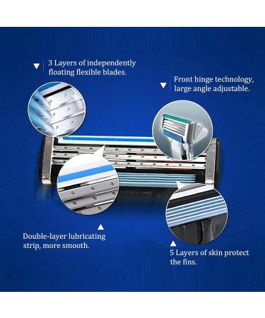 Bogoro 20 Pack Mach3 Replacement Razor Blades - High-Performance 3-Blade Turbo Design for Smooth Shaving - Buy Online on GoSupps.com