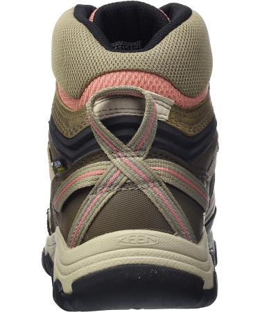 KEEN Women's Ridge Flex Mid Waterproof Hiking Boots 7.5 - Timberwolf/Brick Dust - Buy Online on GoSupps.com