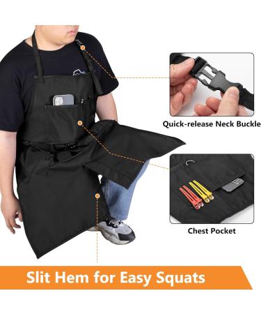 Buy Adjustable Barber Apron | Water-Resistant Hair Stylist Apron with Pockets | Bleach-Proof Salon Apron for Men & Women - Buy Online on GoSupps.com