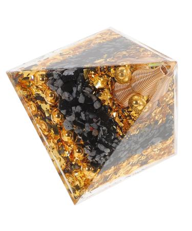 Crystal Ball Pyramid Ornament Resin Crafts Decor Models Desktop Adornment Resin Pyramid Resin Craft Pyramid Artwork Pyramid Resin Craft Tower Shape Crystal Epoxy