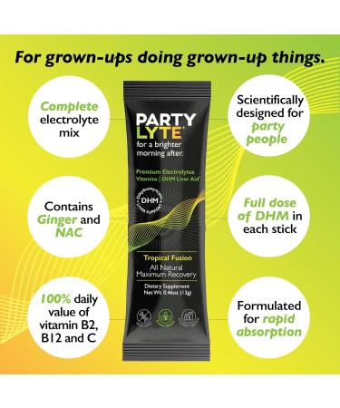 Optimal Hydration Drink Mix | Better Mornings with Electrolytes DHM NAC Ginger & Vitamins - 8 Count Packets - Buy Online on GoSupps.com