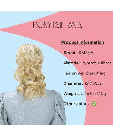 CAISHA 30cm Mia Braid Hair Extension - Voluminous Wavy Honey Blonde Mix PH215 | International Shipping - Buy Online on GoSupps.com