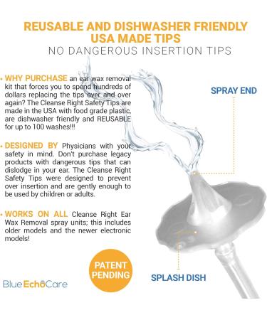Blue Echo Care Cleanse Right Ear Wax Removal Tool Kit - Includes Ear Drops Bottle & Reusable Tip - Remove Excessive Earwax at Home - 1 Count - Buy Online on GoSupps.com