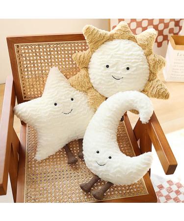 LIBOOI 40cm Sun Cloud Moon Star Decorative Kids Nursery Pillow Cushion - Soft Stuffed Plush Bolster for Kids Room Decor | 40x40 cm - Buy Online on GoSupps.com
