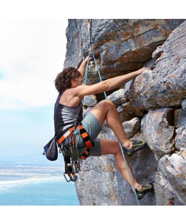 ENJOHOS Climbing Harness | Fall Protection Safety Belt for Mountaineering Sport & Tree Climbing - Outdoor Gear (Orange) - Buy Online on GoSupps.com