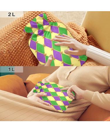 Cute Hot Water Bottle with Cover | 2L Heat Bottle for Pain Relief & Muscle Injury Recovery - Ideal Water Heating Pillow & Bed Warmer - Buy Online on GoSupps.com