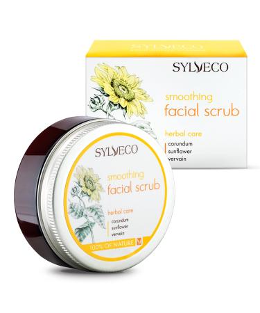 SYLVECO Smoothing Face Scrub 85g - Creamy Facial Peeling - Face Scrub Skincare Natural Cosmetics for Women and Men - Buy Online on GoSupps.com