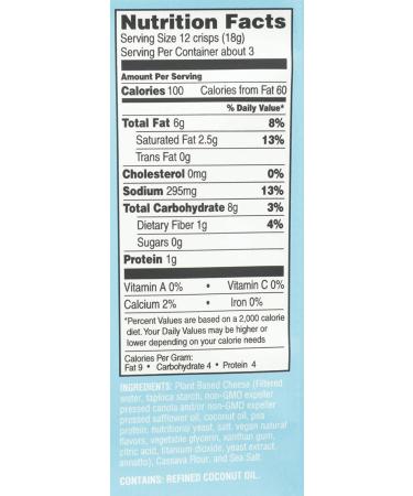 ParmCrisps Plant-Based Sea Salt Crisps - 1.75 OZ Healthy Snack - Buy Online on GoSupps.com