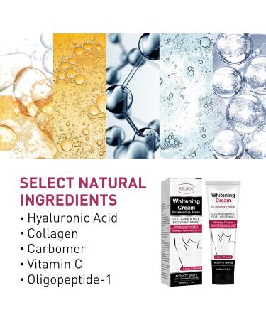 EXQST 50ml Luminess Radiance Whitening Cream Underarms Body & Private Area Whitening Cream Collagen Correcting Cream Dark Spots - Buy Online on GoSupps.com