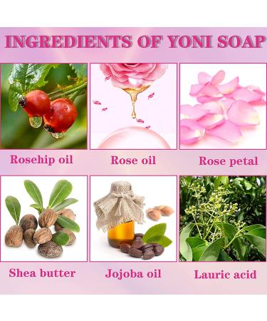 Organic Yoni Soap Bars for Women - PH Balanced Vaginal Wash - Handmade Feminine Care Soap (Pack of 2) - Buy Online on GoSupps.com
