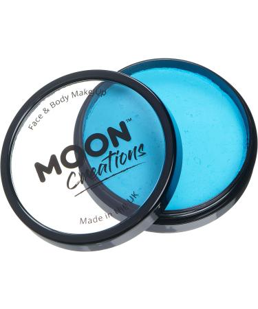 Moon Creations Pro Face & Body Makeup | Aqua | 36g | Professional Colour Paint Cake Pots for Face Painting | Face Paint For Kids Adults Fancy Dress Festivals Halloween - Buy Online on GoSupps.com