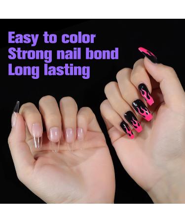 Beautilux 552 PCS Coffin Nail Tips - Medium Transparent Gel Nails Soft Full Cover for Home & Studio Manicure - Buy Online on GoSupps.com