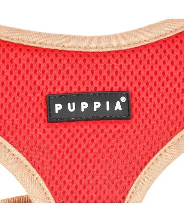 Puppia Soft Harness II - Comfortable Adjustable Soft Dog Harness for Small & Medium Dogs - Red XL - Buy Online on GoSupps.com