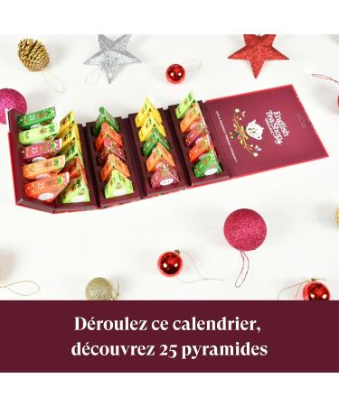 English Tea Shop - Original organic tea and infusion advent calendar - Unroll calendar - 25 pyramid tea bags - Christmas gift - Buy Online on GoSupps.com