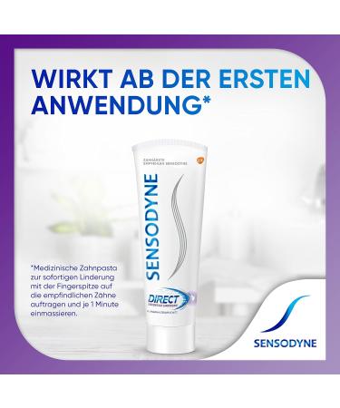 Buy Sensodyne Direct Toothpaste - Immediate Relief for Sensitive Teeth - 75ml (2-Pack) | Fast Shipping Worldwide - Buy Online on GoSupps.com
