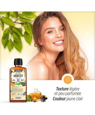  Plan te au Naturel Organic Apricot Kernel Oil 150 ml - AB - Natureen | Plan te au Naturel - Pure Natural and Cold Pressed - Food Grade - Buy Online on GoSupps.com