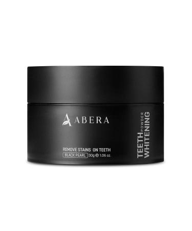 ABERA Teeth Whitening Black Pearl Powder - Oral Care  Effectively Reduce Stains  Protect Teeth Enamel  Whiten Teeth for A Bright Smile - 1.06 oz