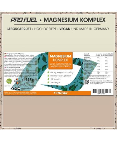 Buy Magnesium Complex Capsules 540x - 400mg Daily 5 Premium Forms for Optimal Bioavailability 9-Month Supply | International Shipping - Buy Online on GoSupps.com