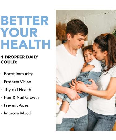 Ionic Liquid Zinc Drops for Sensitive Stomach - 4oz Immune Support & Well-Being - Zinc Vitamin Supplement (120 Day Supply) - Buy Online on GoSupps.com