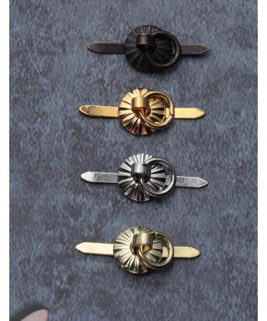 Ruwado 40 Pcs Brad Fastener with Pull Ring Small Metal Vintage Paper Fasteners Rings for Crafting Art DIY Board Drawer Project Decoration Supplies Accessories - Buy Online on GoSupps.com