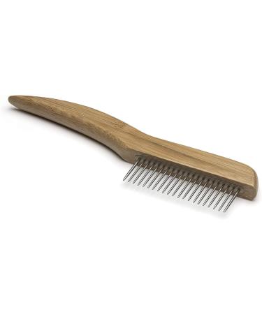 Mikki 6280023 Bamboo Grooming Comb for Long & Dense Fur - Sustainable Pet Care for Dogs & Cats - 43g Brown - Buy Online on GoSupps.com