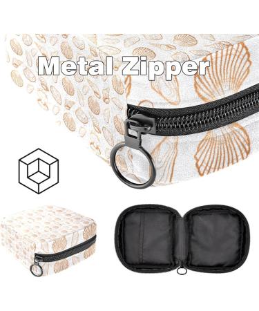 Portable Women's Binding-up Bags | Menstrual Cup & Tampon Pockets | Hand-Drawn Multicolored Mussel Pattern for Teens - Buy Online on GoSupps.com