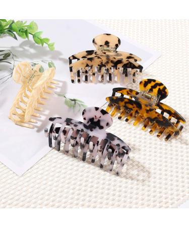 4 PCS 3.7 Inch Large Hair Claw Clips - Strong Hold, Non-slip Accessories for Women and Girls - Buy Online on GoSupps.com