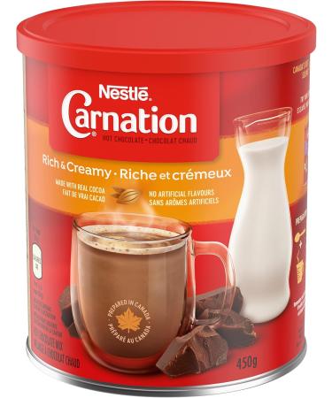 Carnation Hot Chocolate Rich And Creamy Hot Chocolate Canister 450g 6-Pack Chocolate 450 g (Pack of 6) - Buy Online on GoSupps.com