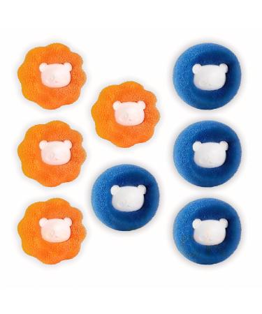 4 Pack Pet Hair Remover for Laundry Laundry Balls Hair Catcher Washing Machine Lint Remover Reusable - Pet Fur Laundry Catcher Hair Remover for Laundry Clothes Bedding